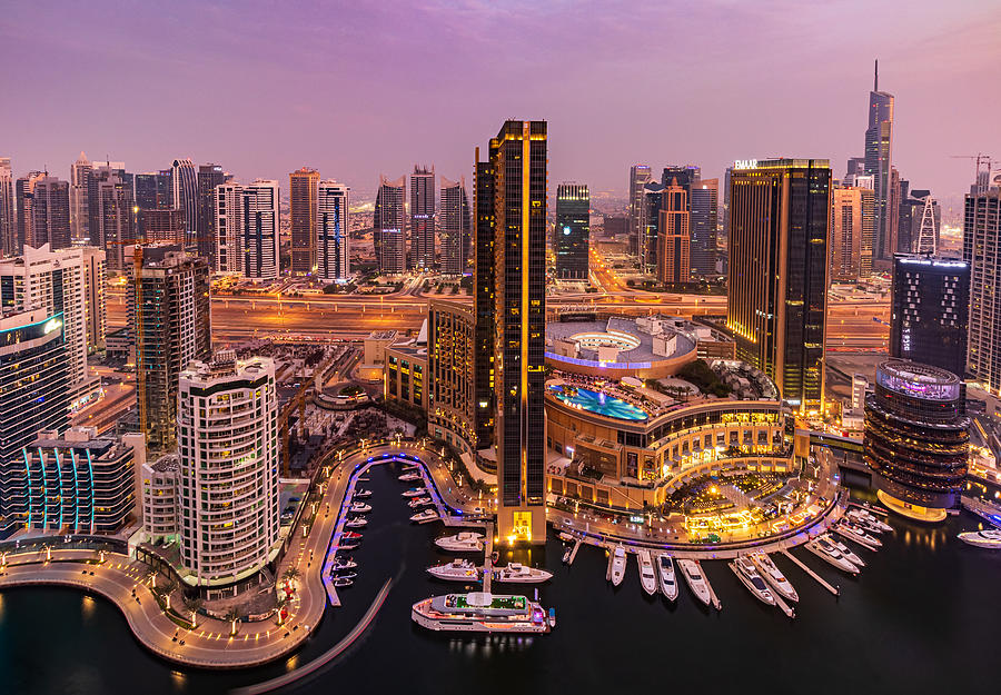 Dubai Marina Skyline Photograph by Mohammed Shamaa