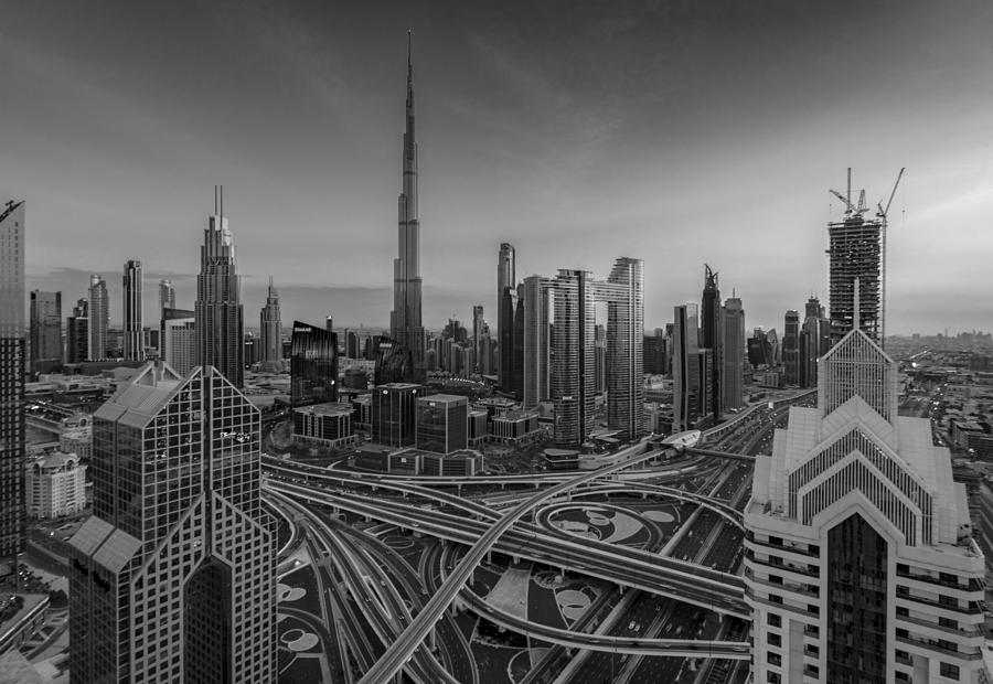 Dubai Monochrome ! Photograph by Mrinal Nath - Fine Art America