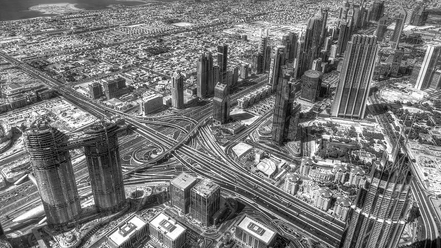Dubai Panorama From The Air Photograph