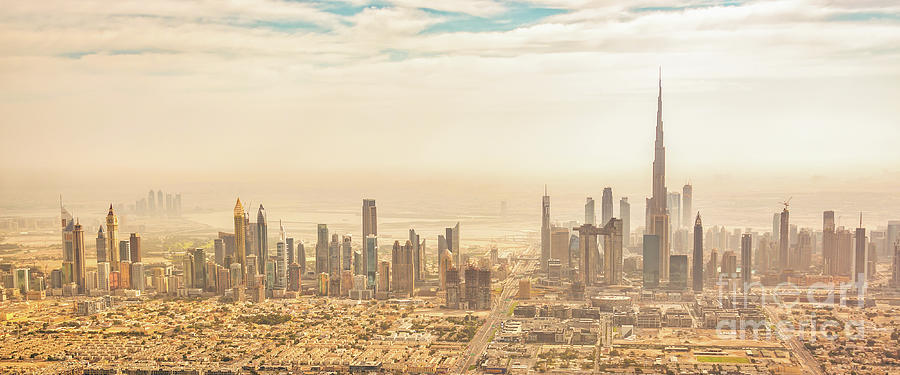 Dubai Skyline Panorama Photograph By Delphimages Photo Creations