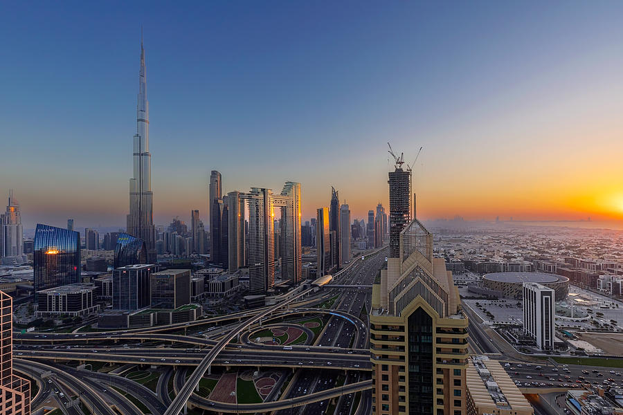 Dubai Sunset Photograph By Gennaro Di Noto - Fine Art America