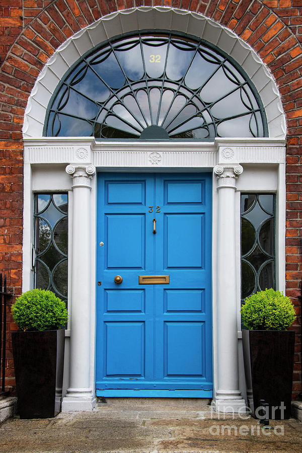 Dublin Blue Door Photograph by Bob Phillips