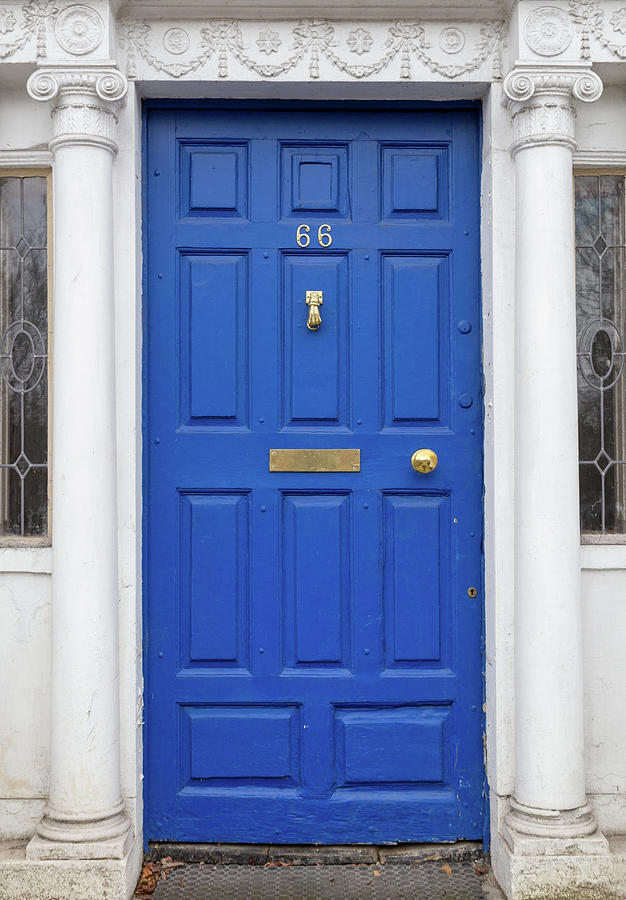Dublin Blue Door Photograph by Georgia Fowler