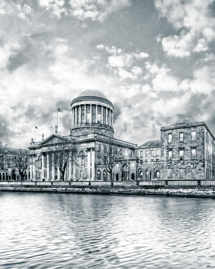 Dublin Four Courts in Winter Photograph by Mark Tisdale