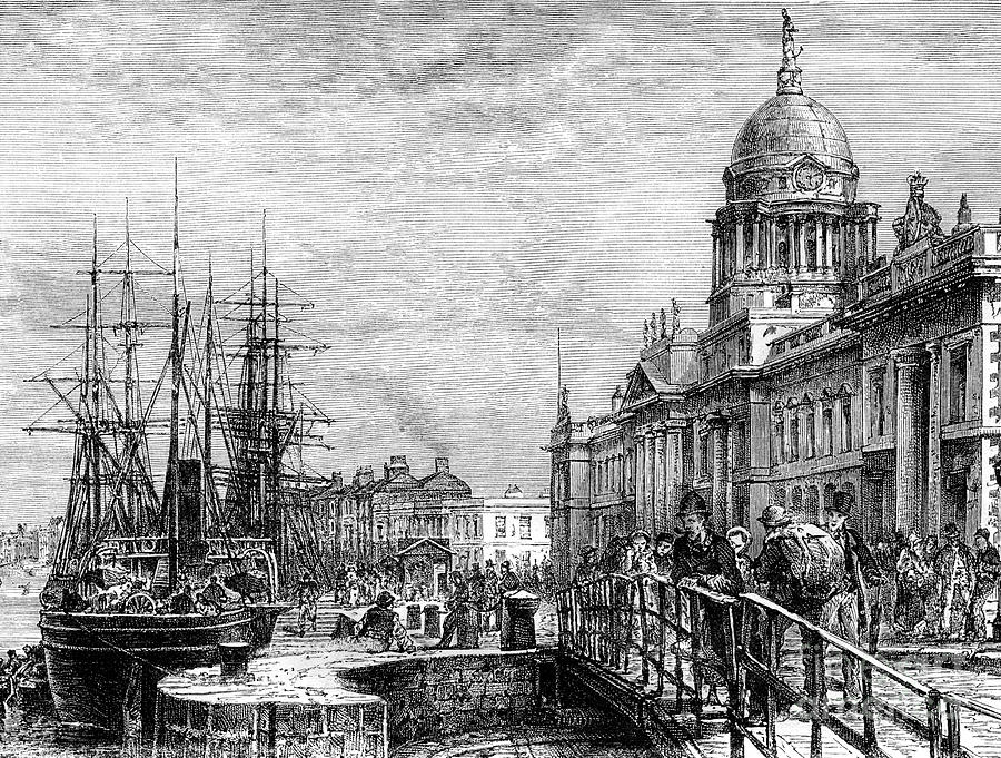 Dublin, Ireland, 19th Century.artist Drawing by Print Collector
