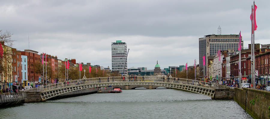 Dublin Ireland - Ha Penny Bridge Photograph by Bill Cannon