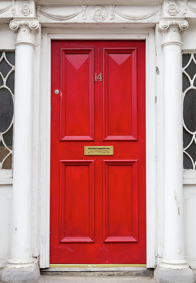 Dublin Red Door Photograph by Georgia Fowler
