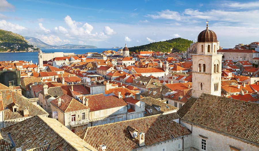 City Photograph - Dubrovnik - Aerial View From City Walls by Jan Wlodarczyk