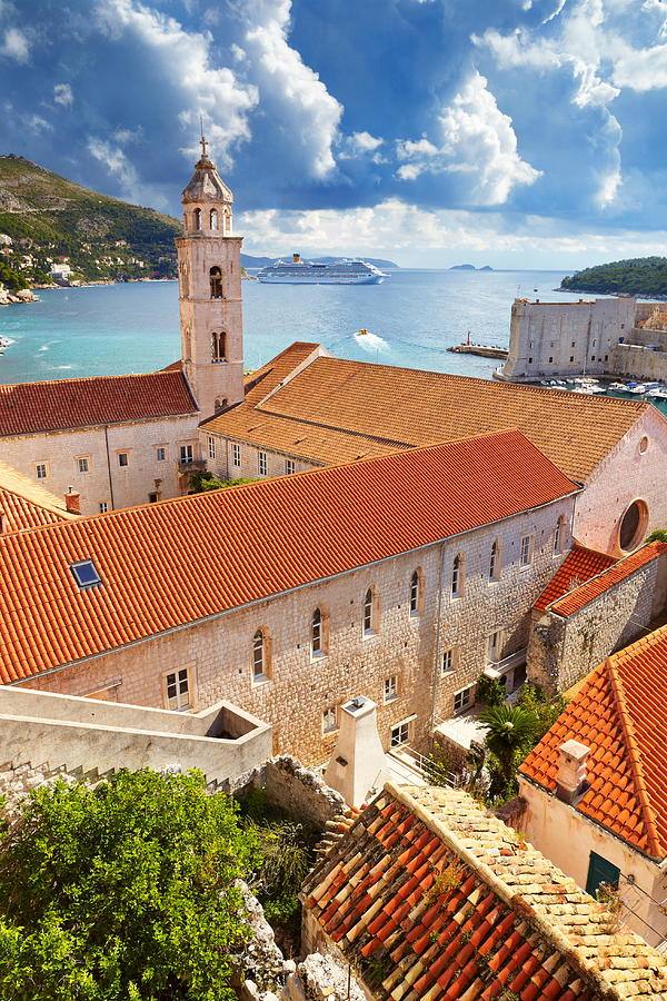 Sea Photograph - Dubrovnik Old Town Cityscape, View by Jan Wlodarczyk
