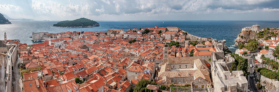 Dubrovnik Rooftops and Lokrum Island against the Dalmatian Adriatic Photograph by Weston Westmoreland