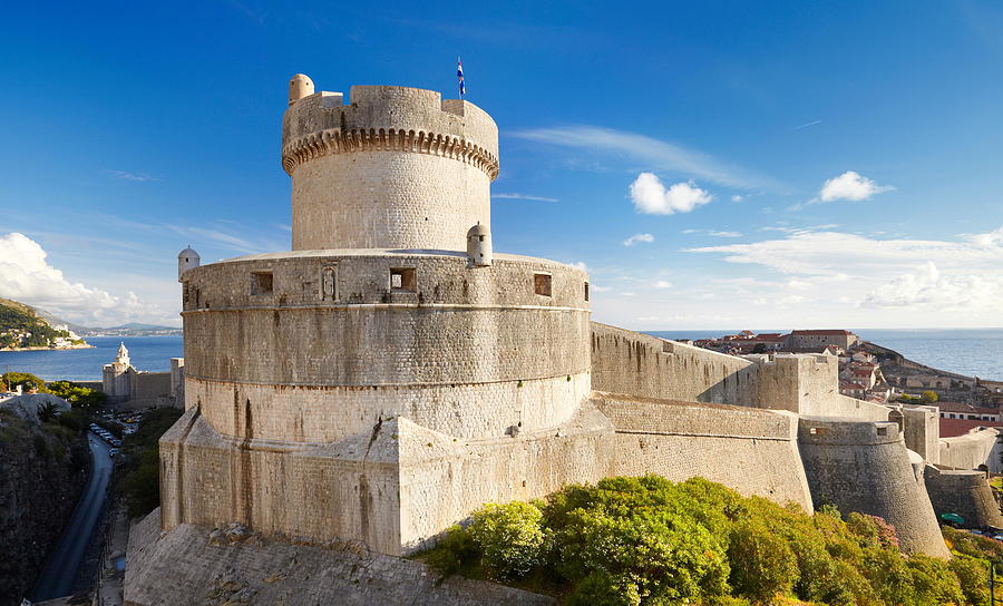 Sea Photograph - Dubrovnik, St Johns Fortress, Croatia by Jan Wlodarczyk