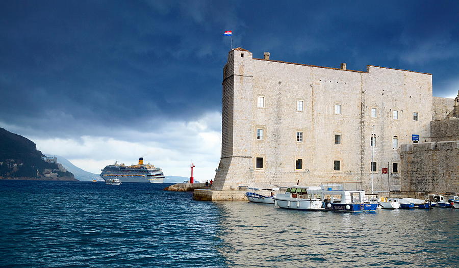 Sea Photograph - Dubrovnik, St Johns Fortress by Jan Wlodarczyk