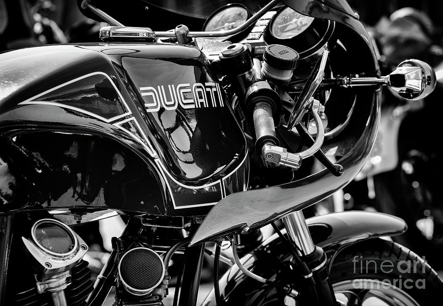 Ducati Mike Hailwood Replica Monochrome Photograph by Tim Gainey