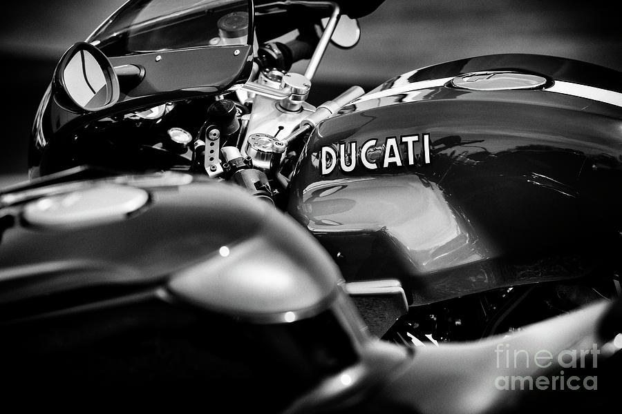 Ducati Sport 1000s Monochrome Photograph by Tim Gainey