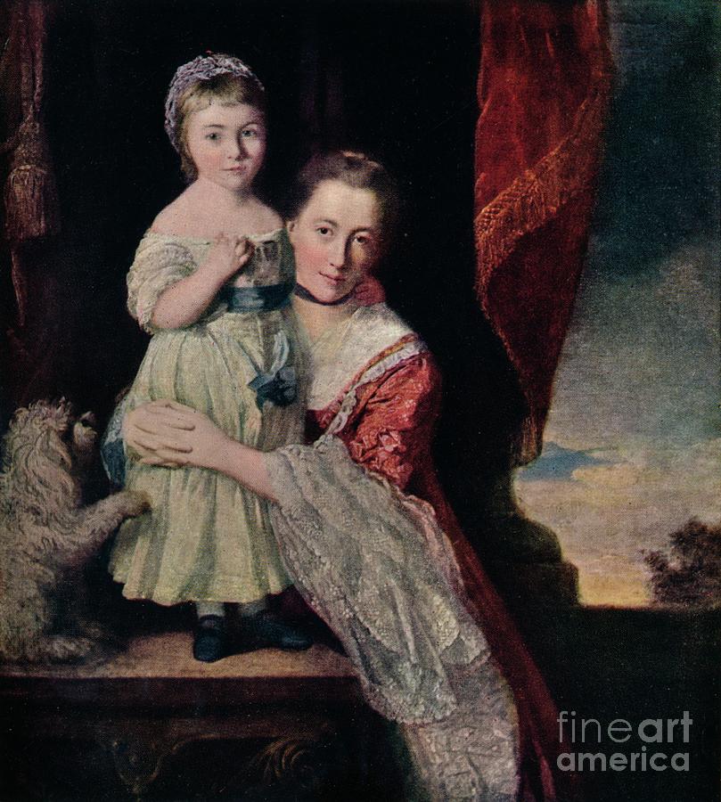 Duchess Of Devonshire As A Child Drawing by Print Collector