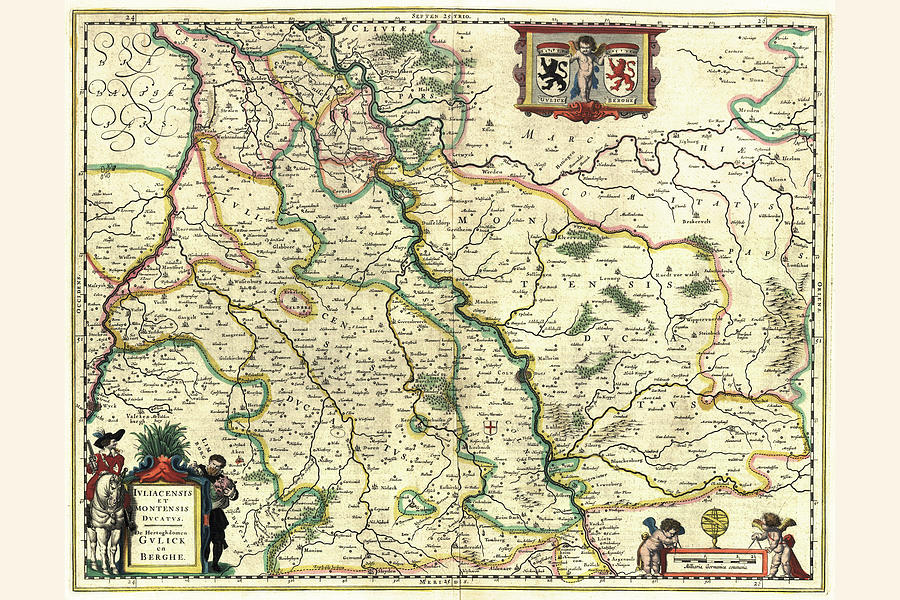 Duchy of Jülich and Berg Painting by Willem Janszoon Blaeu - Pixels