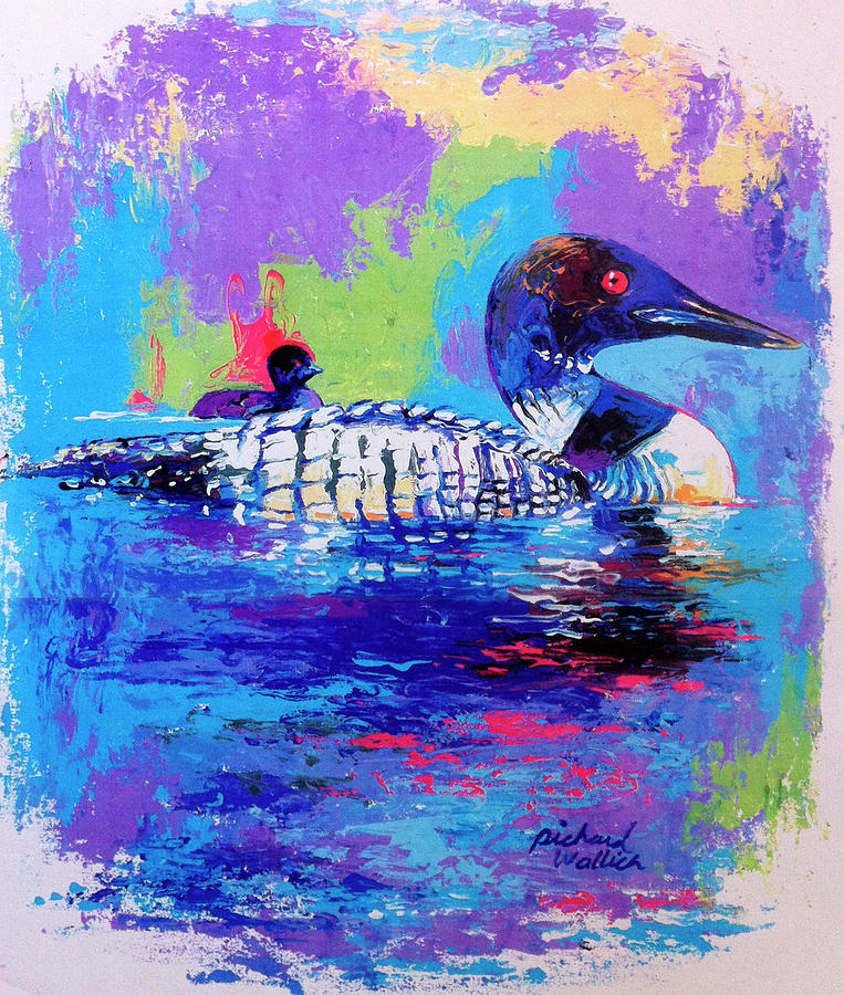 Ducks Painting by Richard Wallich