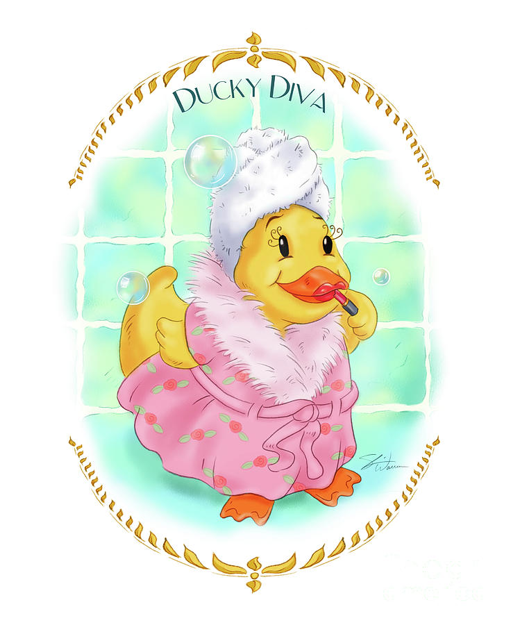 Ducky Diva Mixed Media by Shari Warren