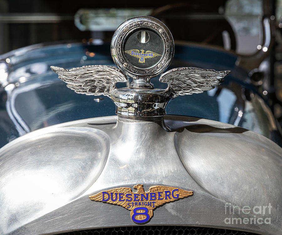 Duesenberg Grill and Hood Ornament Photograph by Dennis Hedberg