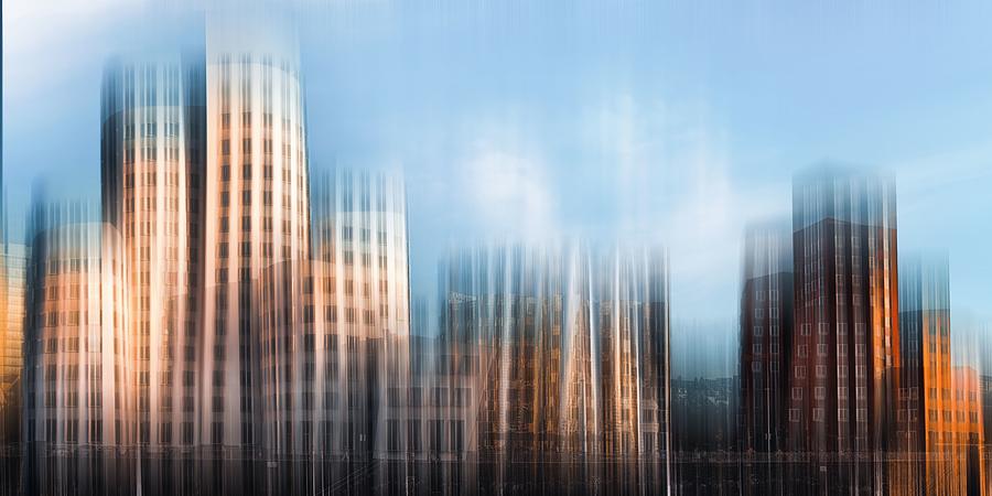 Abstract Photograph - Duesseldorf Medienhafen by Dieter Walther