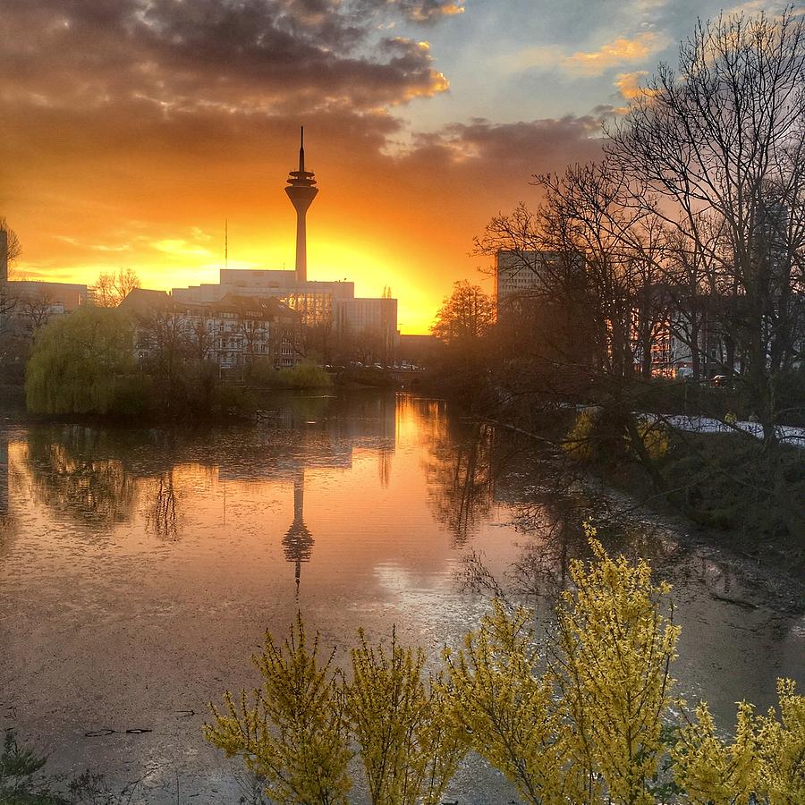 Duesseldorf Sunset Photograph by Richard Cummings