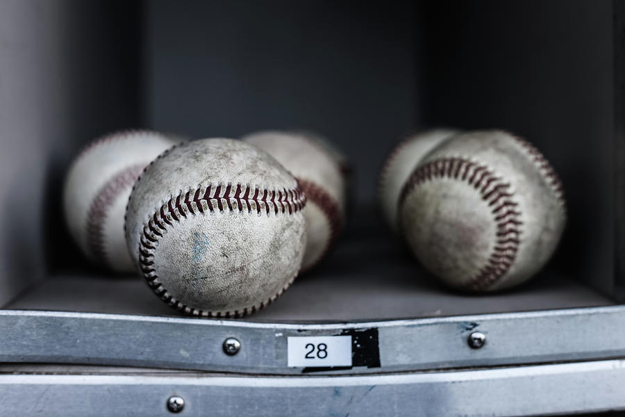 Dugout Baseballs Photograph by Lauri Novak