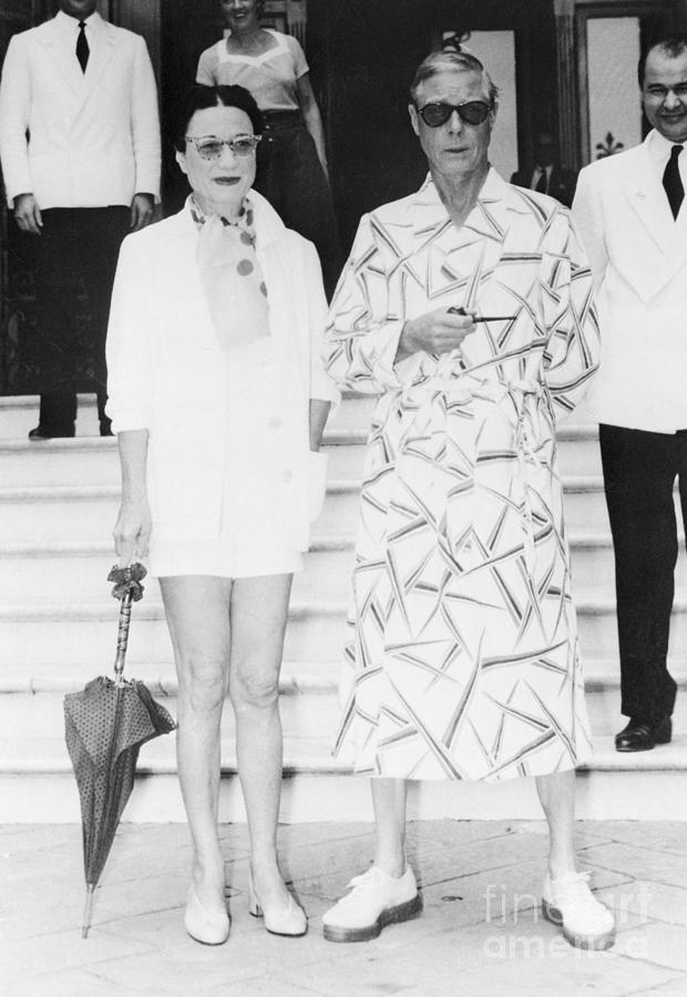 Duke And Duchess Of Windsor Vacationing Photograph by Bettmann
