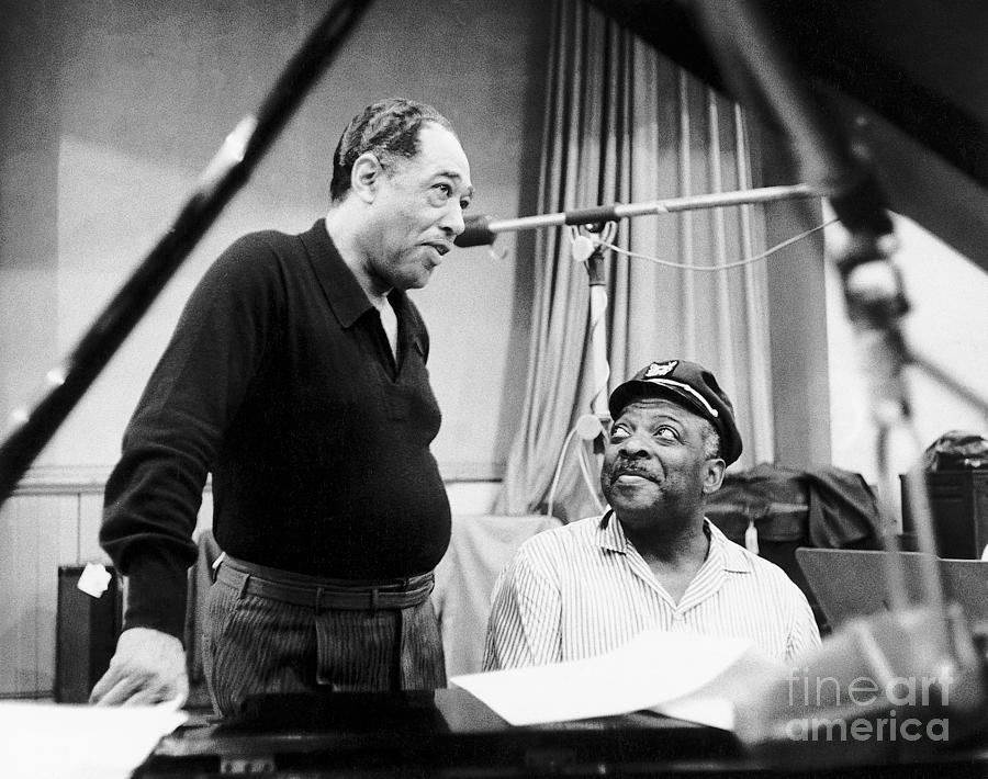 Duke Ellington And Count Basie Photograph by Bettmann