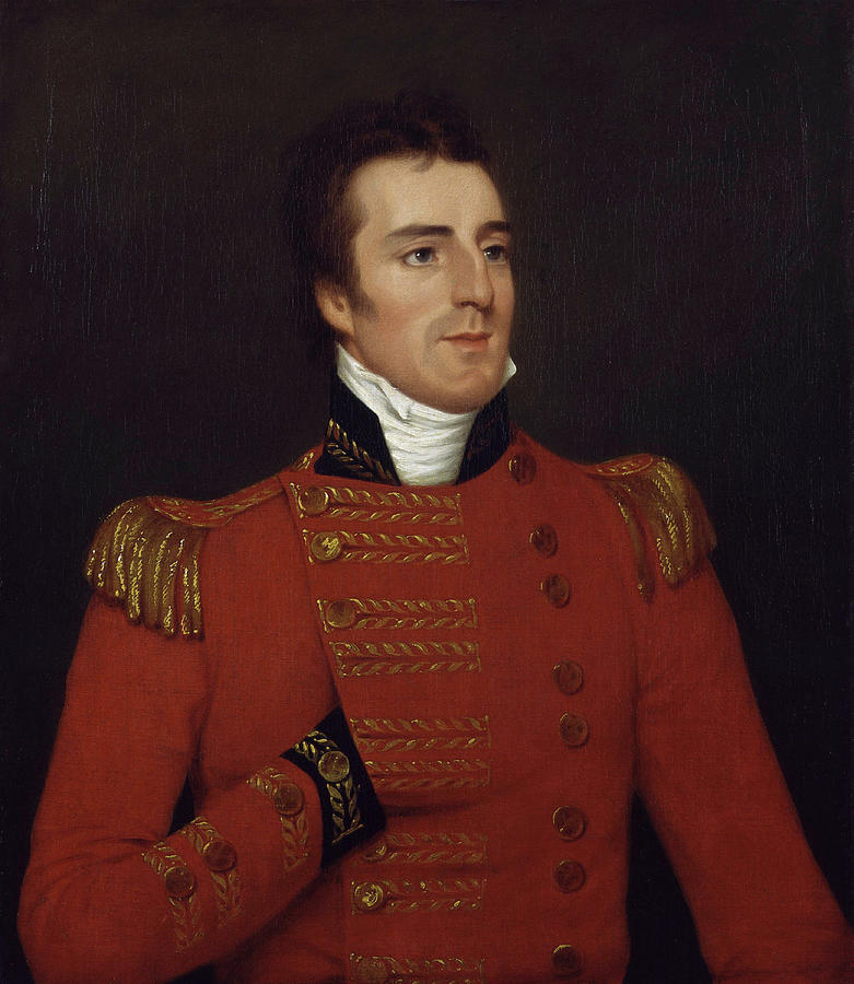 Duke of Wellington as a Major General - Arthur Wellesley Portrait - 1804 Painting by War Is Hell Store