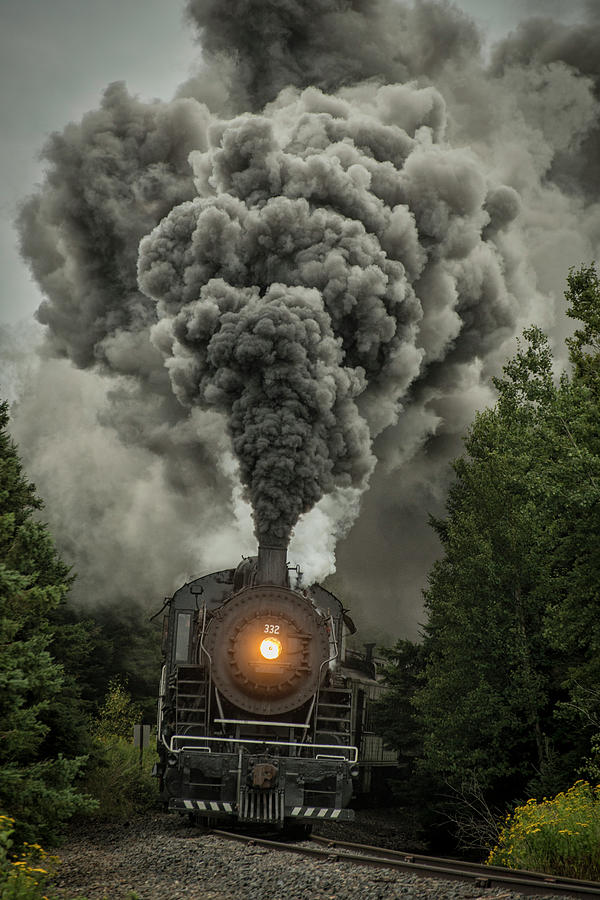 Duluth Missabe and Iron Range 332 steam locomotive 1 Photograph by Jim Pearson