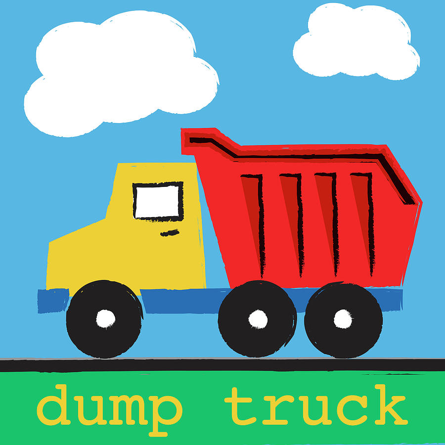 Dump Truck Digital Art - Dump Truck by Melanie Parker