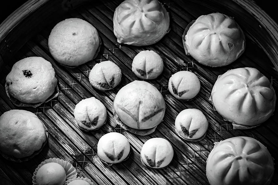Dumplings 5 BW Photograph by Bill Chizek