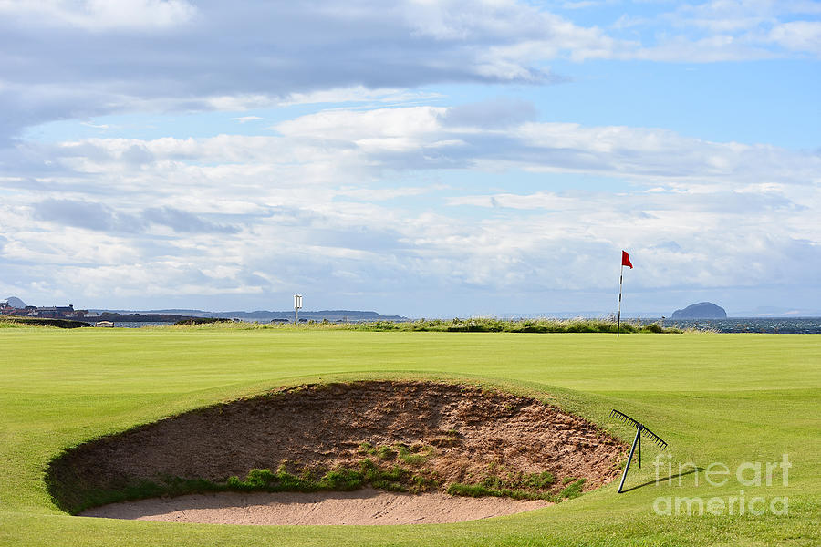 Dunbar Golf Course, Bunker at Hole 15 Photograph by Yvonne Johnstone