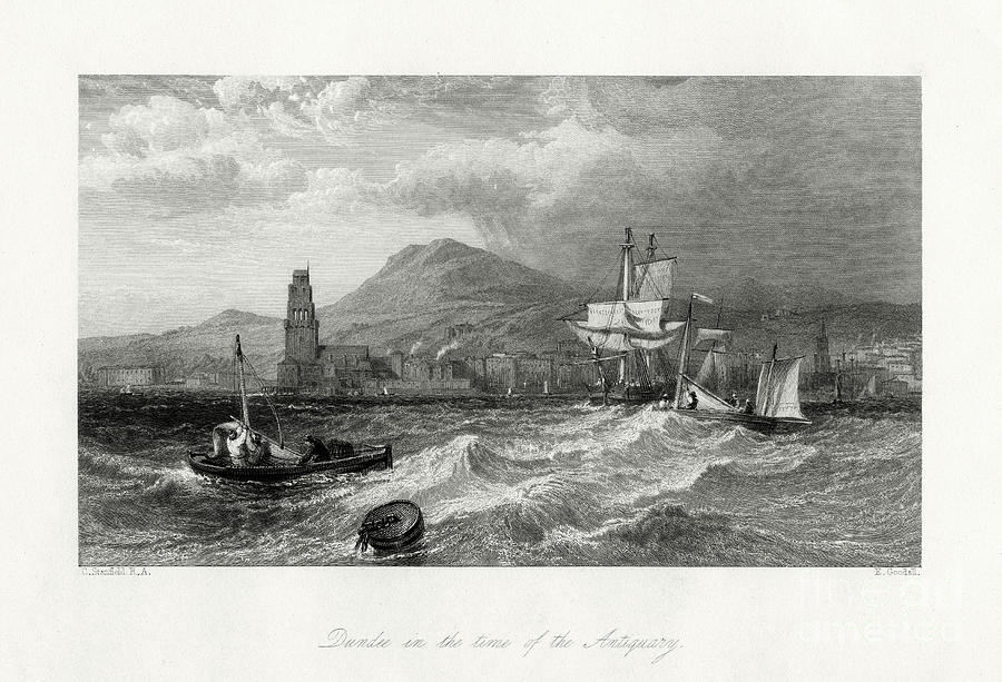 Dundee, Scotland, 19th Century. Artist Drawing by Print Collector