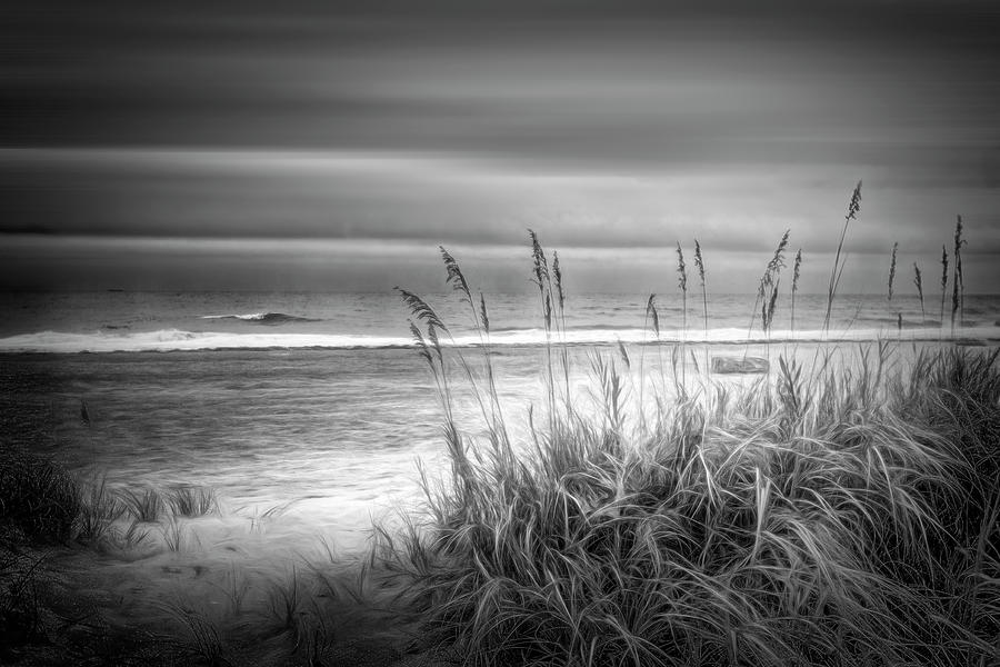 Dune Dreams in Black and White Photograph by Debra and Dave Vanderlaan