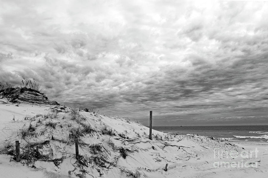 Dunes and Clouds Lavalette New Jersey Photograph by John Van Decker ...