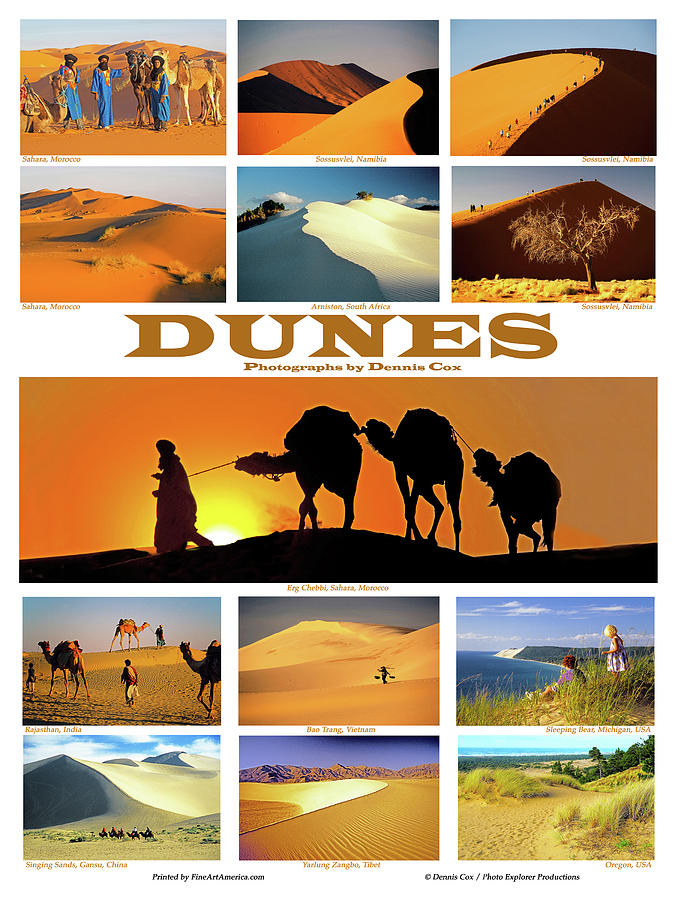 Dunes Travel Poster Photograph by Dennis Cox