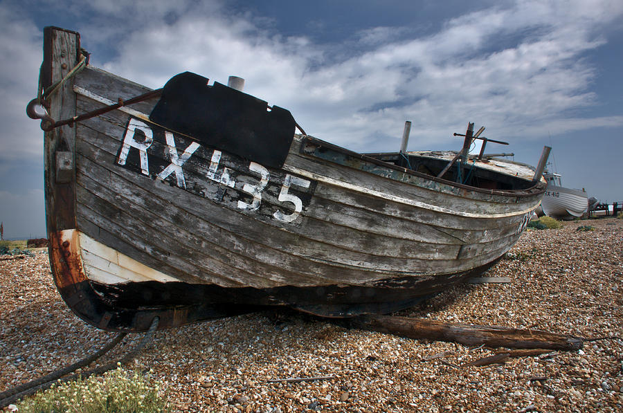 Landscape Photograph - Dungeness Boat 4 by David Resnikoff