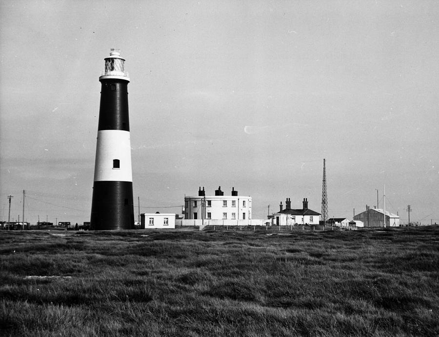 Black And White Photograph - Dungeness Lighthouse by Shrapnel