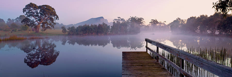 Lake Photograph - Dunkeld Arboretum by Wayne Bradbury Photography
