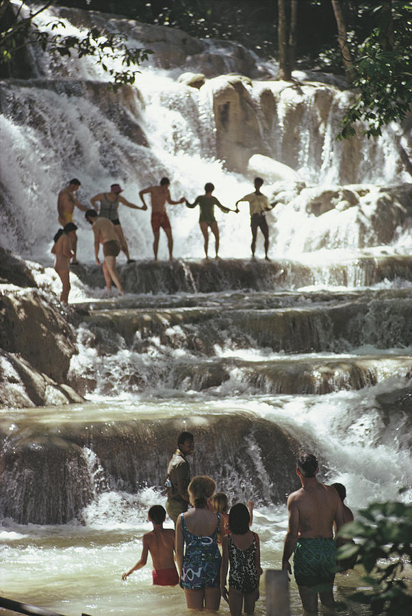 Dunns River Falls Photograph by Slim Aarons