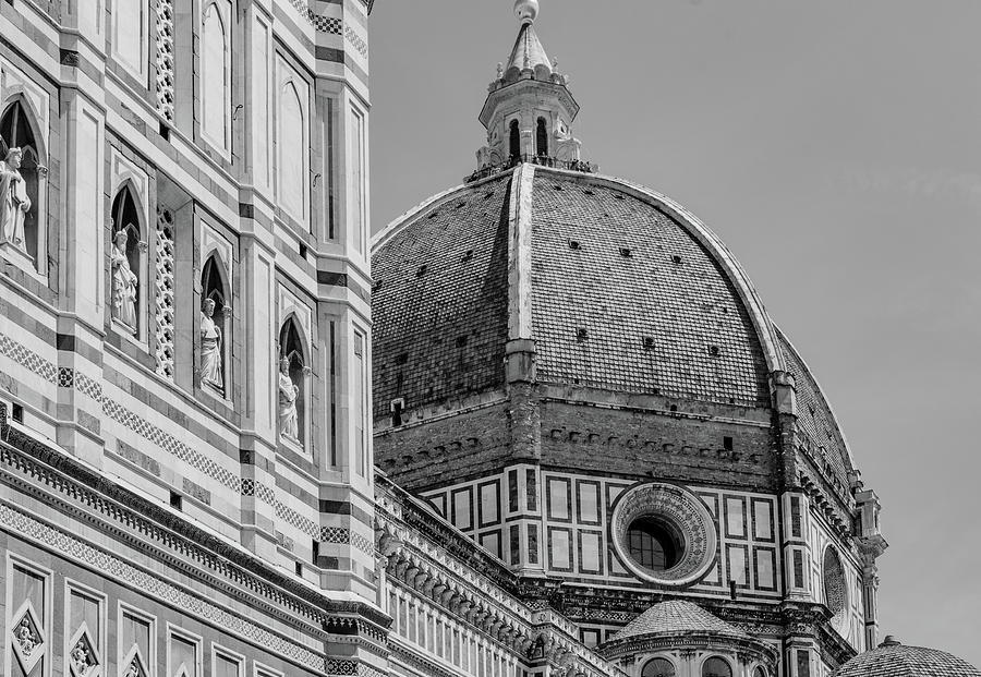 Duomo Detail, Black and White Photograph by Marcy Wielfaert - Fine Art ...