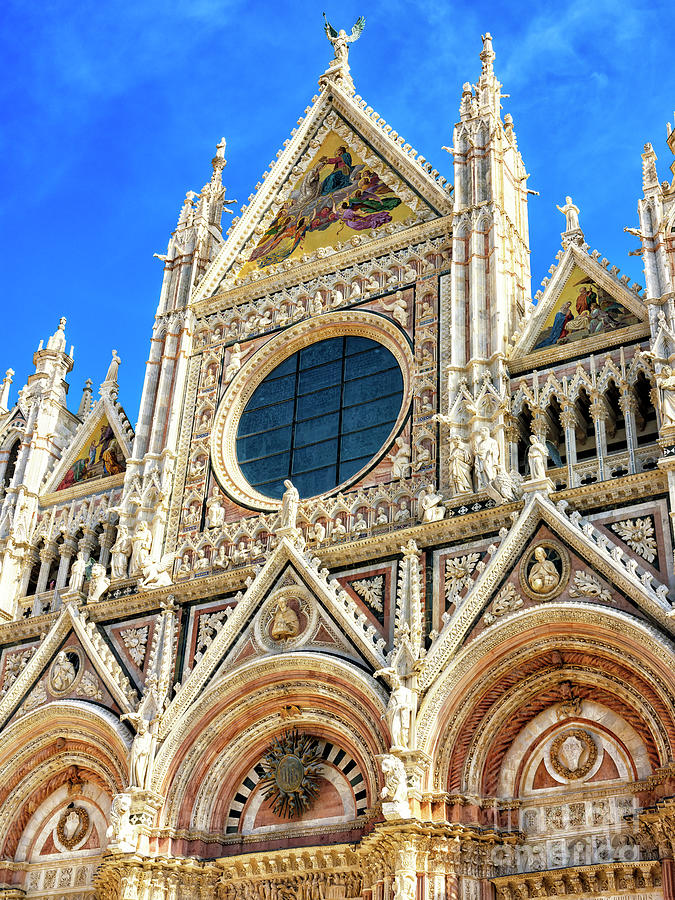 Duomo di Siena Facade Dimensions Photograph by John Rizzuto