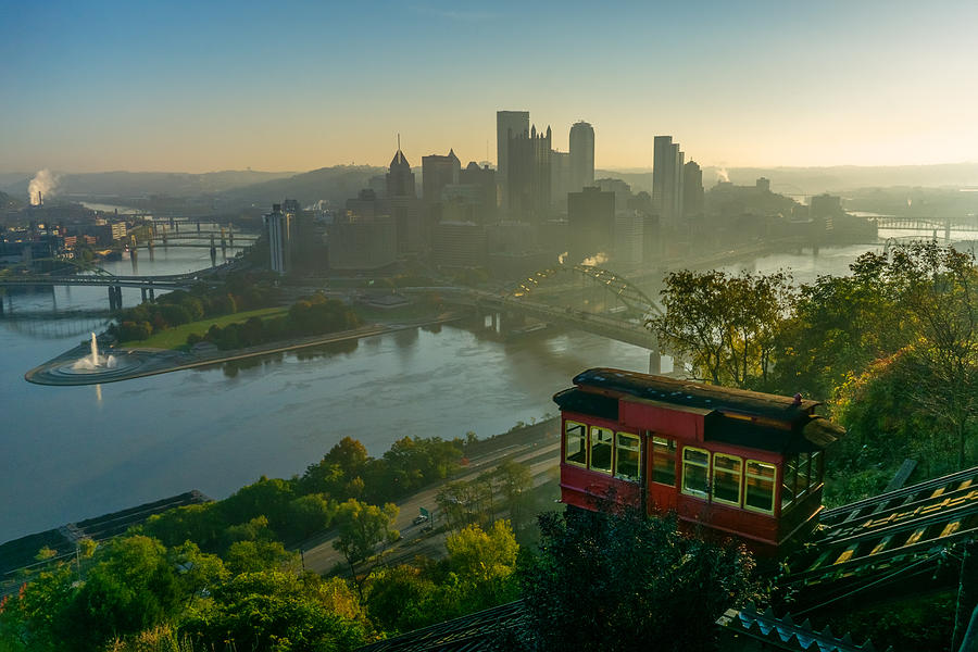 Duquesne Incline in the Early Morning Photograph by Amanda Jones