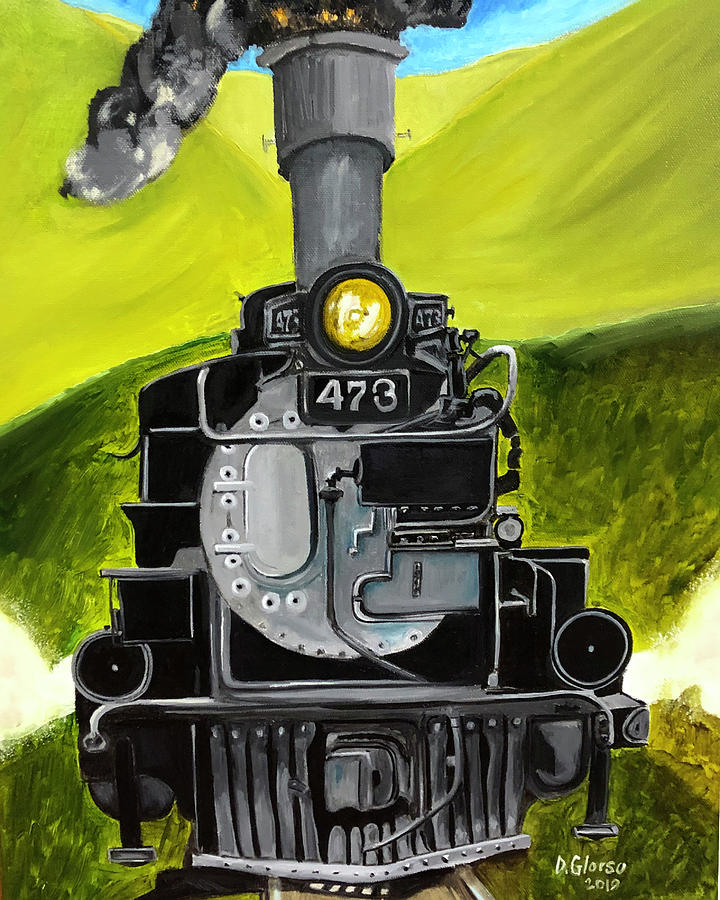 Durango Train 473 Painting by Dean Glorso