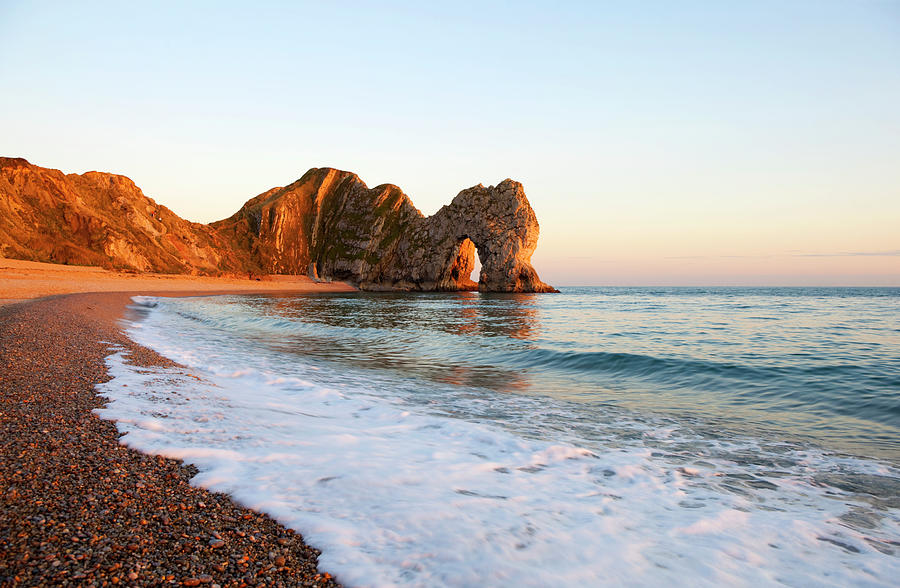 Durdle Door At Dusk Photograph by Simonbradfield - Pixels