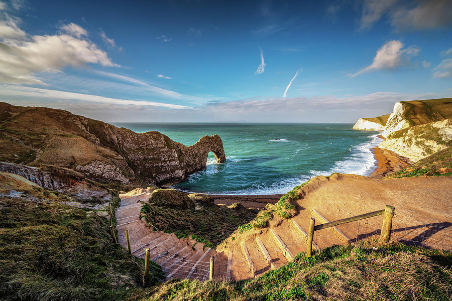 Durdle Door Panorama Photograph by Framing Places