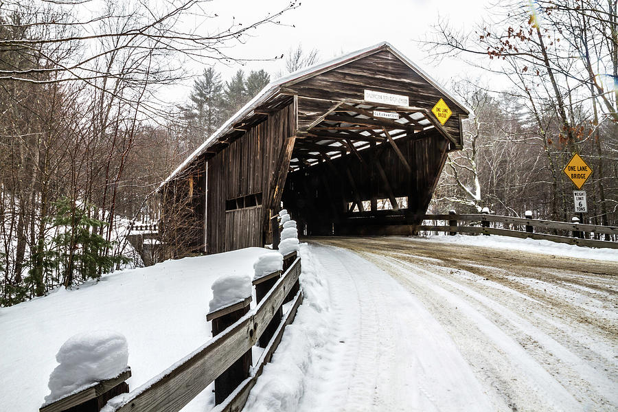 Durgin Covered Bridge Photograph by Robert Clifford