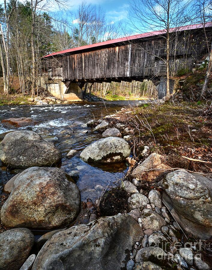 Durgin Covered Bridge Photograph by Steve Brown