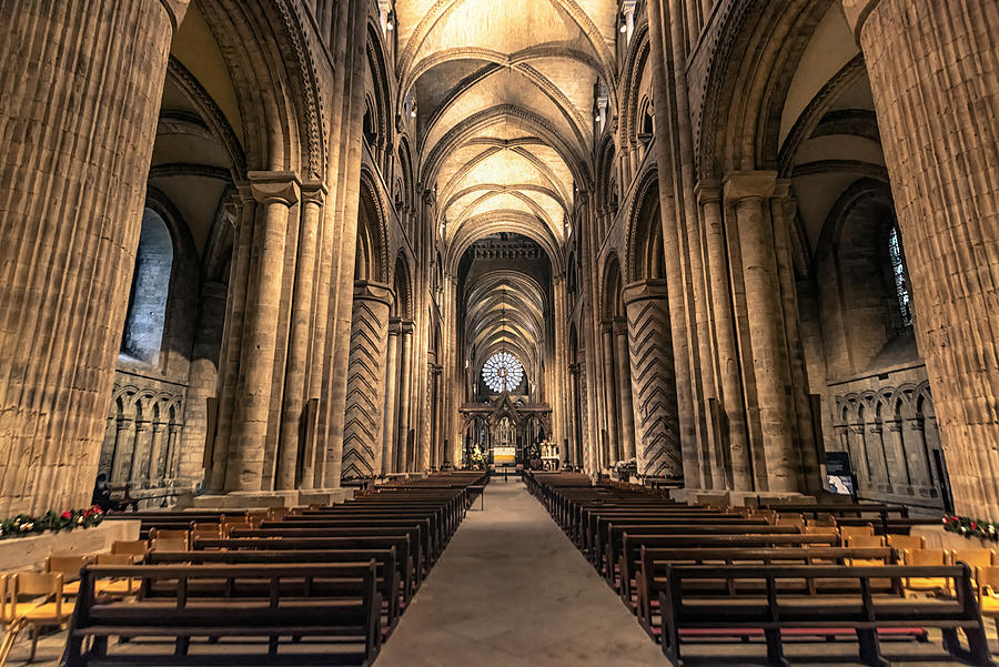 Architecture Photograph - Durham Cathedral by Tianyuan Sun